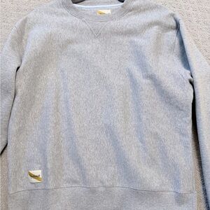 Tracksmith Light Gray Crewneck Sweatshirt